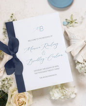 Something Borrowed Something Blue Wedding Ceremony Program