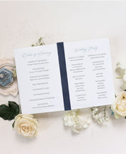 Something Borrowed Something Blue Wedding Ceremony Program