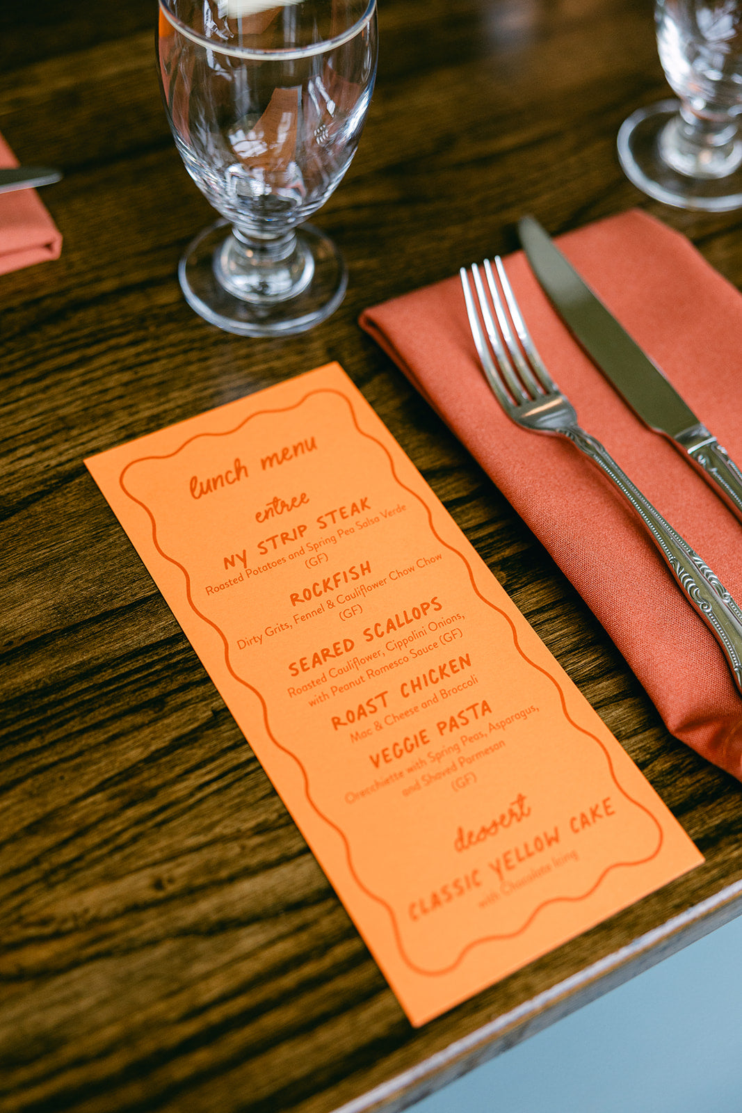 Custom Lunch Menus