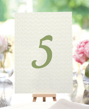 The Lolly Wedding Table Numbers