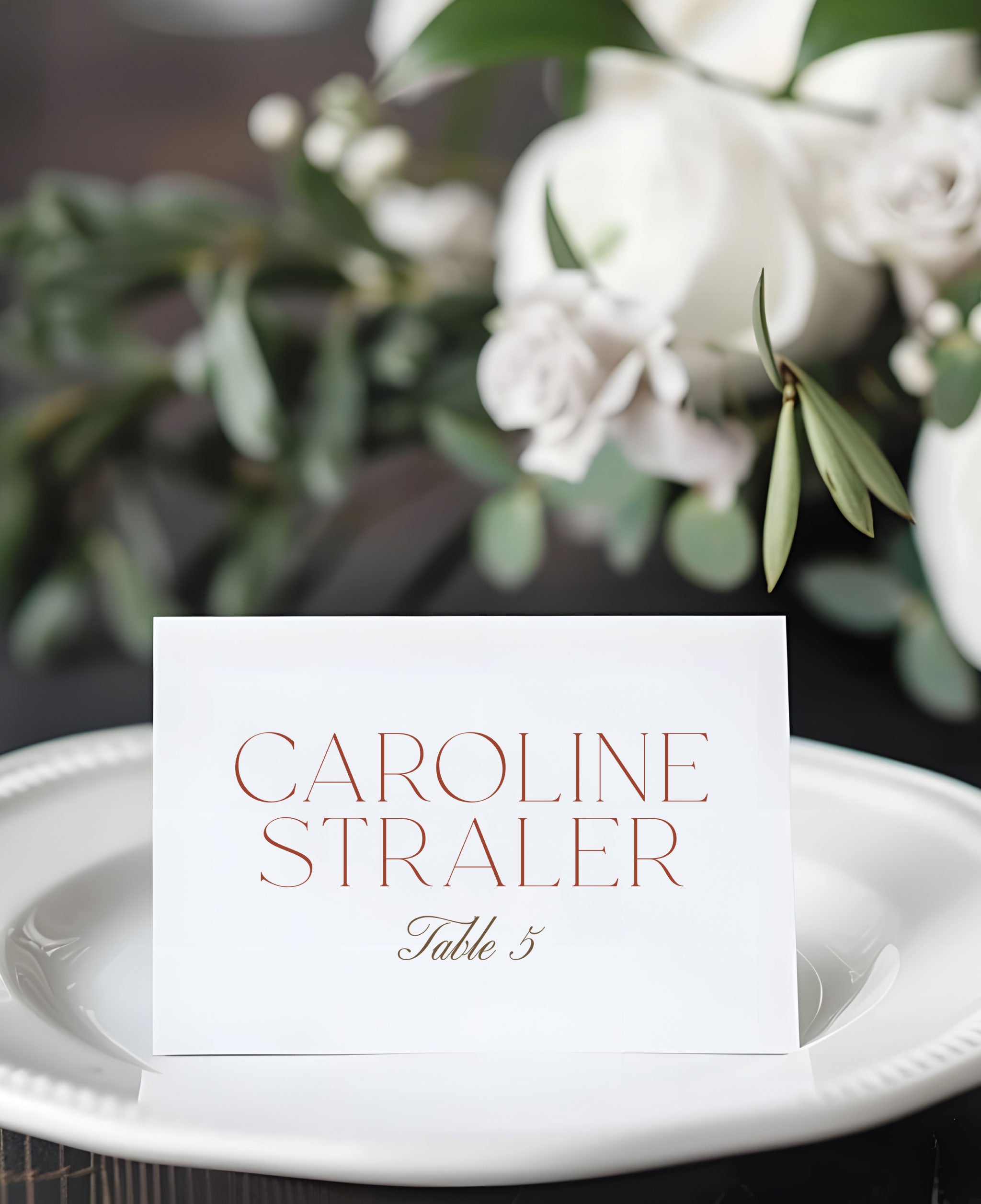 Autumn Elegance Wedding Escort Cards