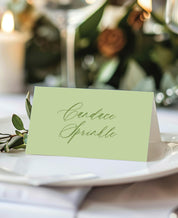Spring Scalloped Wedding Escort Cards