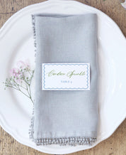 Spring Scalloped Wedding Escort Cards