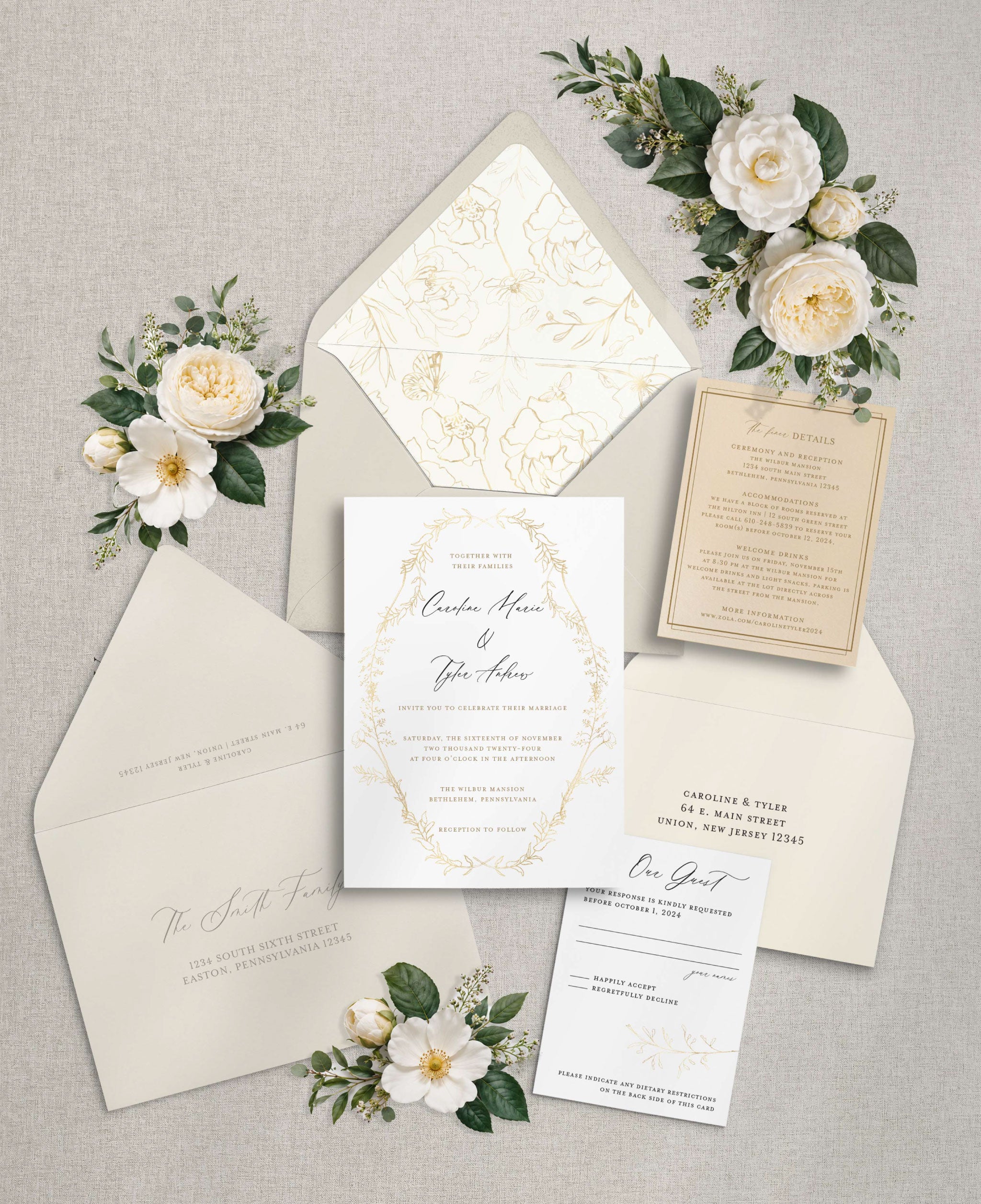 Golden Hour Wedding Invitation Set