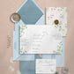 Whimsical Garden Gate Fold with Wax Seal Wedding Invitation Set