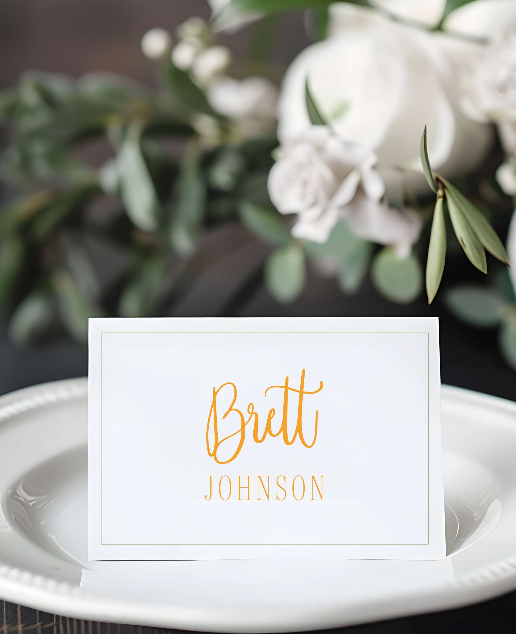 The Poppy Wedding Escort Cards