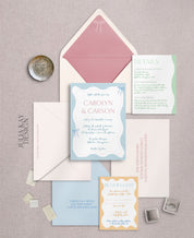 Romantic Pastels Wedding Invitation Set