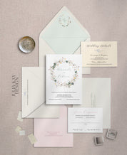 Dainty Florals Wedding Invitation Set