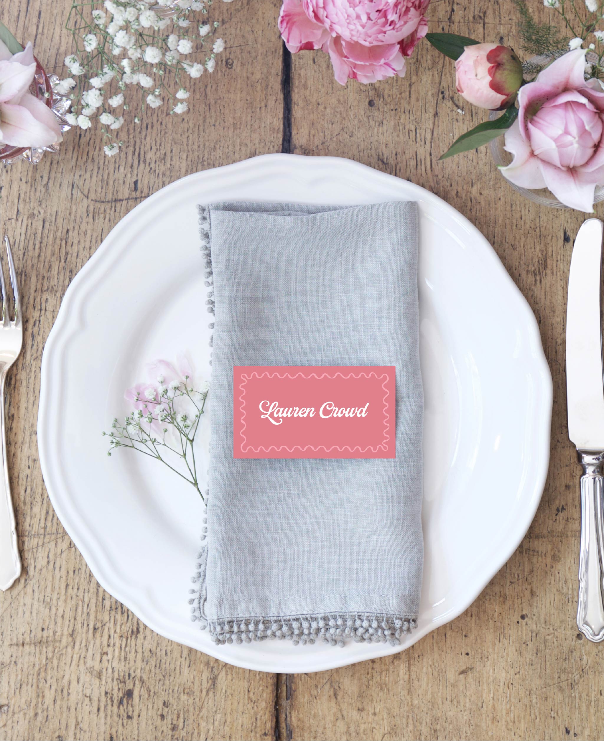 The Lolly Wedding Escort Cards