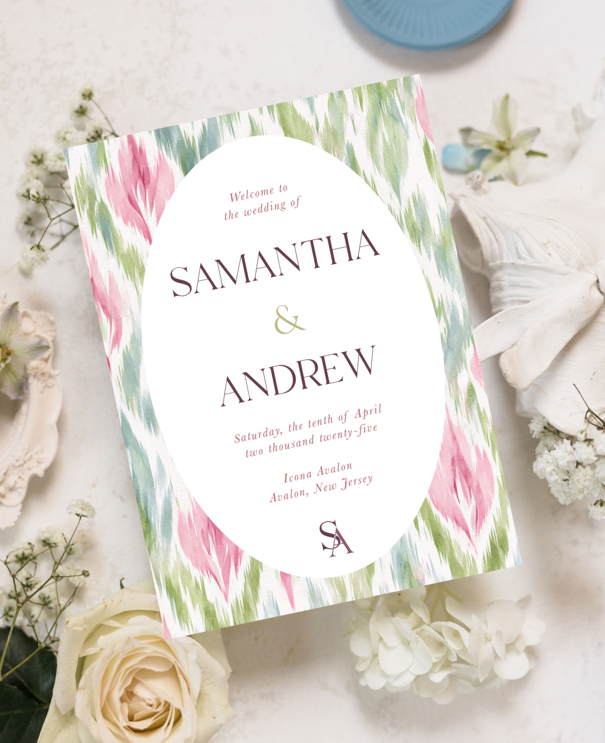 Rosewood Wedding Ceremony Program