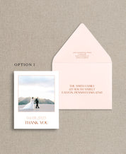 Rusty Peach Thank You Cards