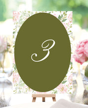 Antique Garden Wedding Table Numbers