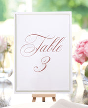 Antique Garden Wedding Table Numbers