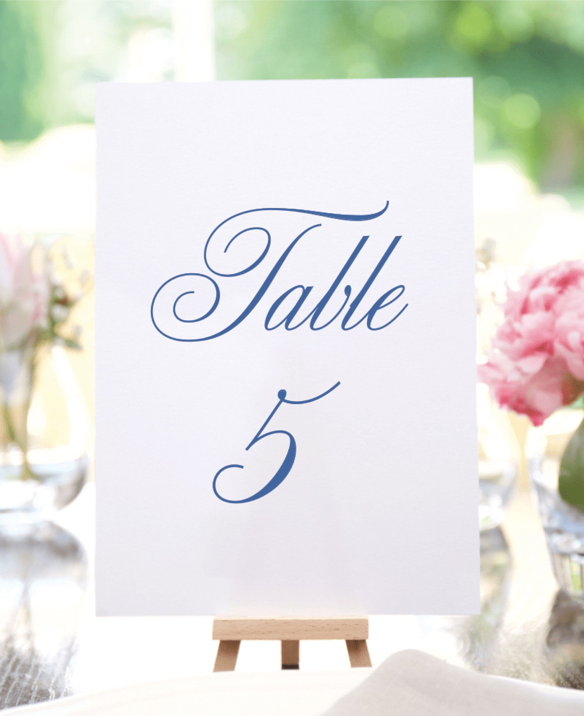 Morningtide Wedding Table Numbers