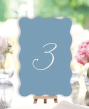 Something Borrowed Something Blue Wedding Table Numbers