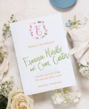 The Poppy Wedding Ceremony Program