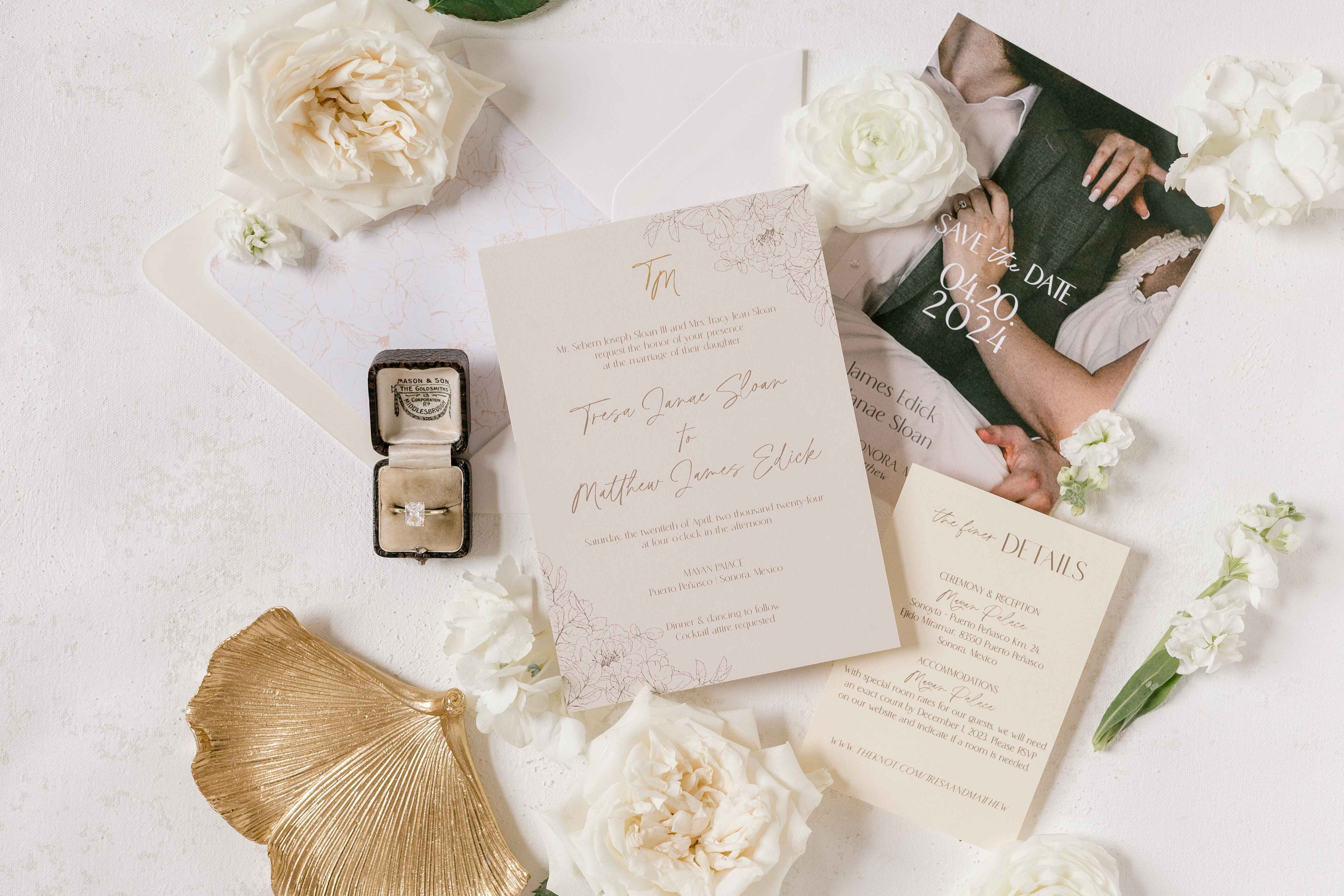 custom wedding stationery