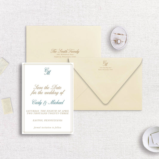 Emerald Save the Date Set