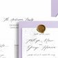 Muted Florals Double Layer & Wax Seal Wedding Invitation Set